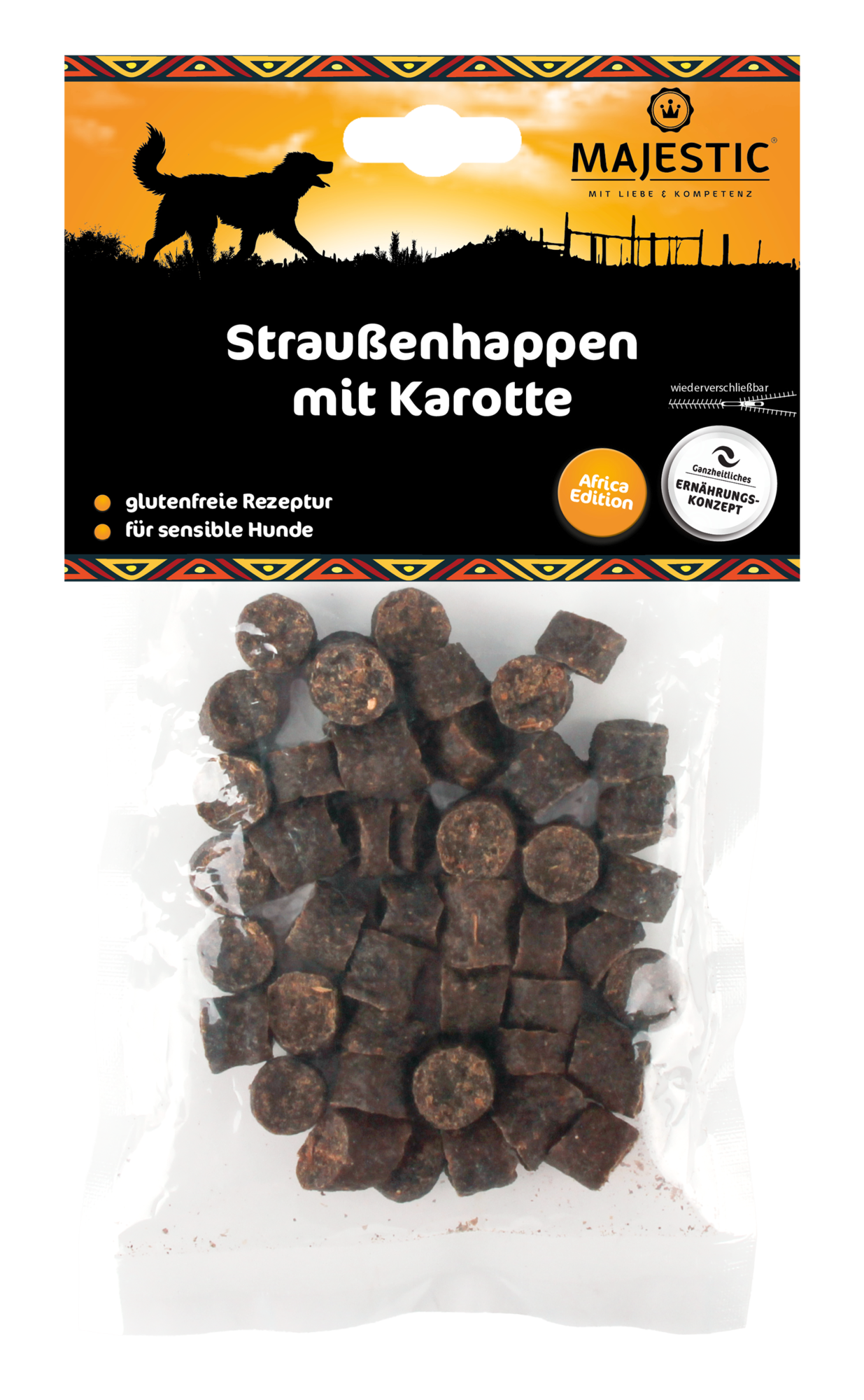 Majestic Straußenhappen mit Karotte 150 g