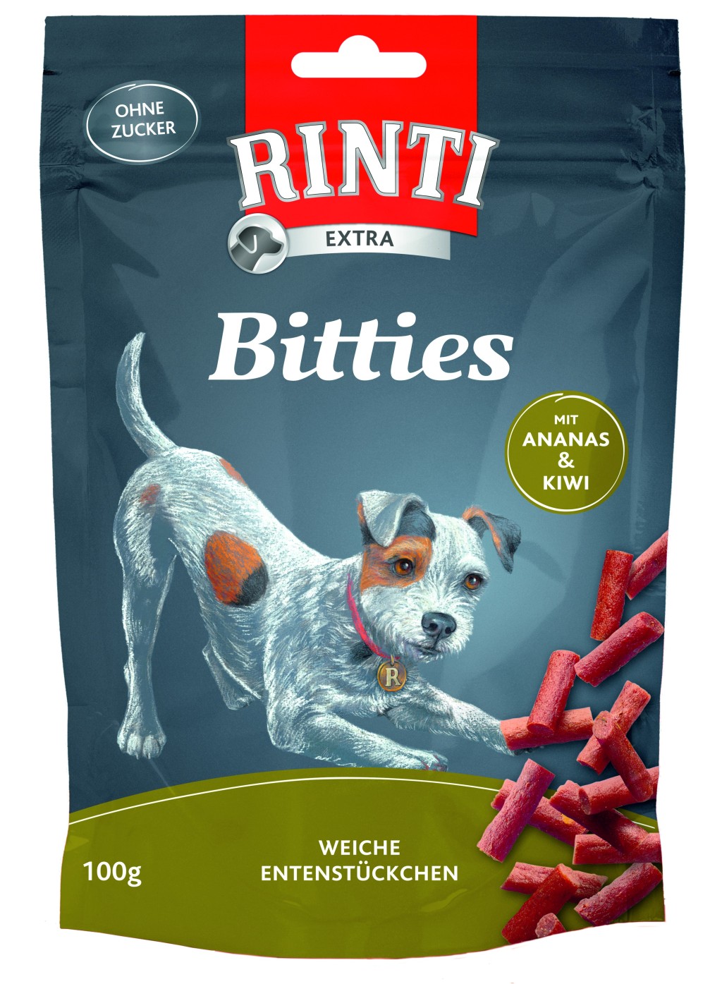 Rinti Extra Bitties Ente & Ananas & Kiwi 100 g