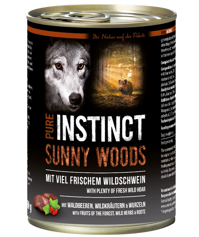 Pure Instinct Wildschwein Sunny Woods 400 g Dose