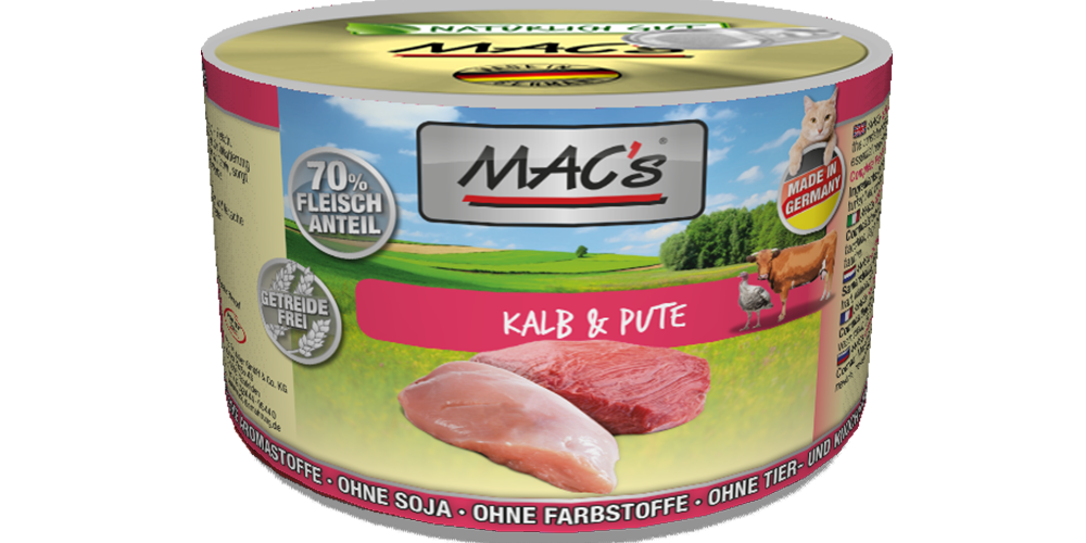 Macs Dose Kalb + Pute 200 g