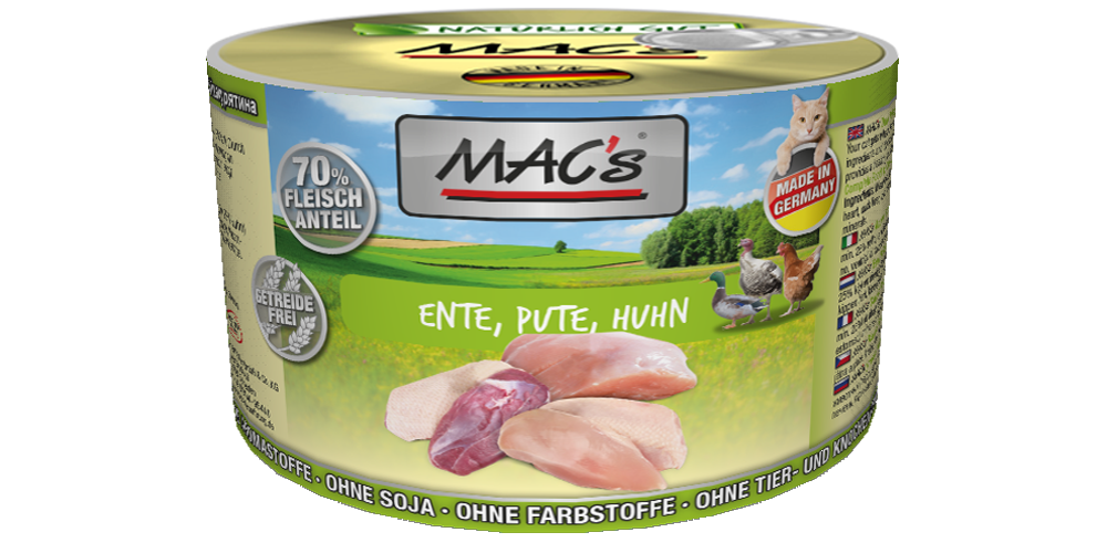 Macs Dose Ente + Pute + Huhn 200 g