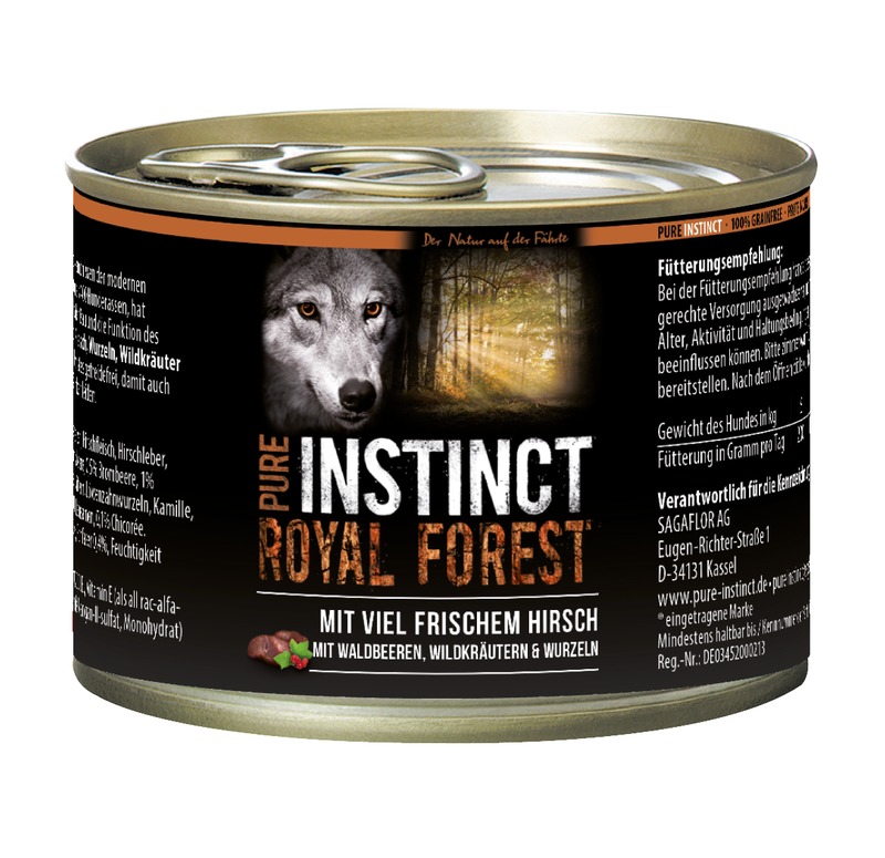 Pure Instinct Hirsch Royal Forest 200 g Dose