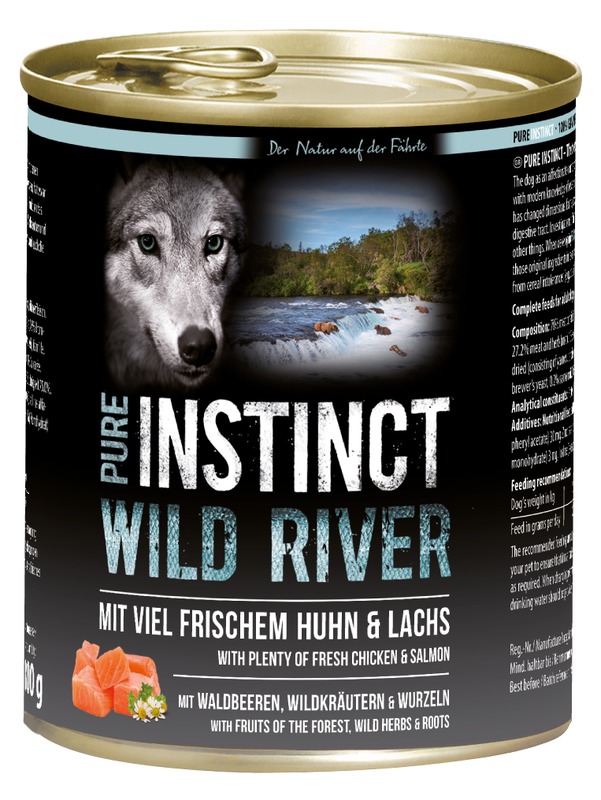 Pure Instinct Huhn & Lachs Wild River 800 g Dose