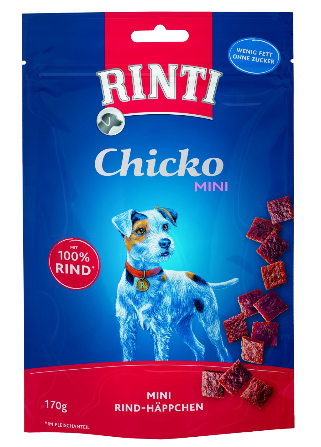 Rinti Chicko Mini Kleine Stückchen aus Rind 170 g