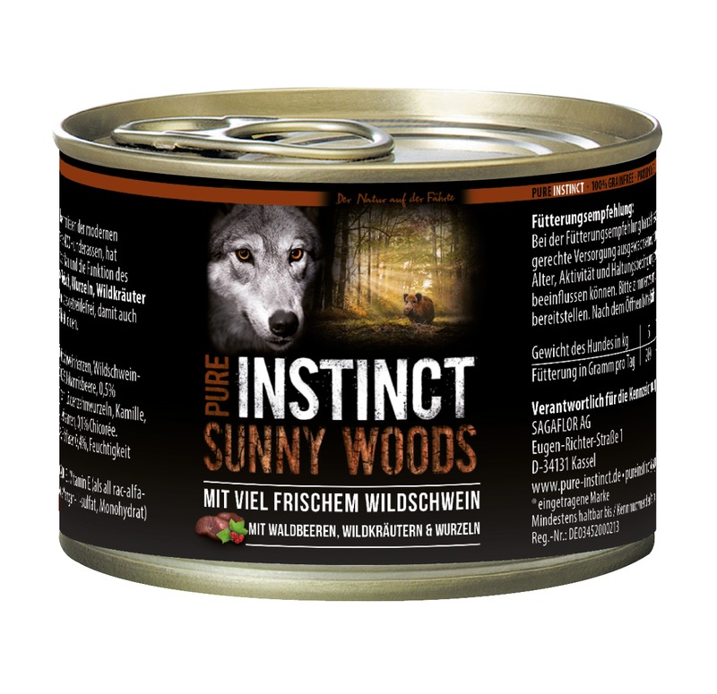 Pure Instinct Wildschwein Sunny Woods 200 g Dose