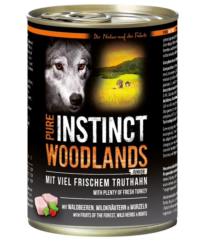 Pure Instinct Junior Truthahn Woodlands 400 g Dose