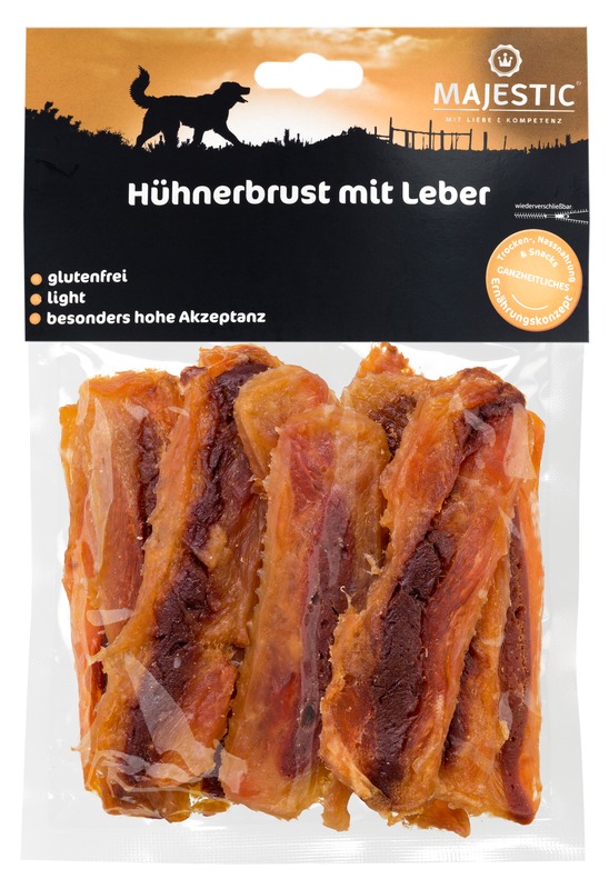 Majestic Hühnerbrust mit Leber 250 g