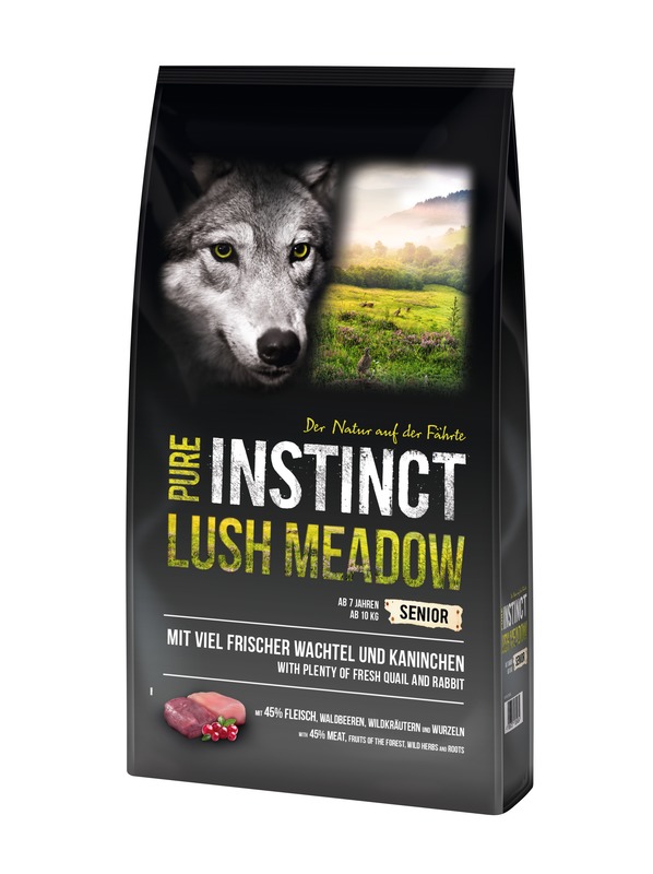 Pure Instinct Lush Meadow Senior Kaninchen und Wachtel 12 Kg