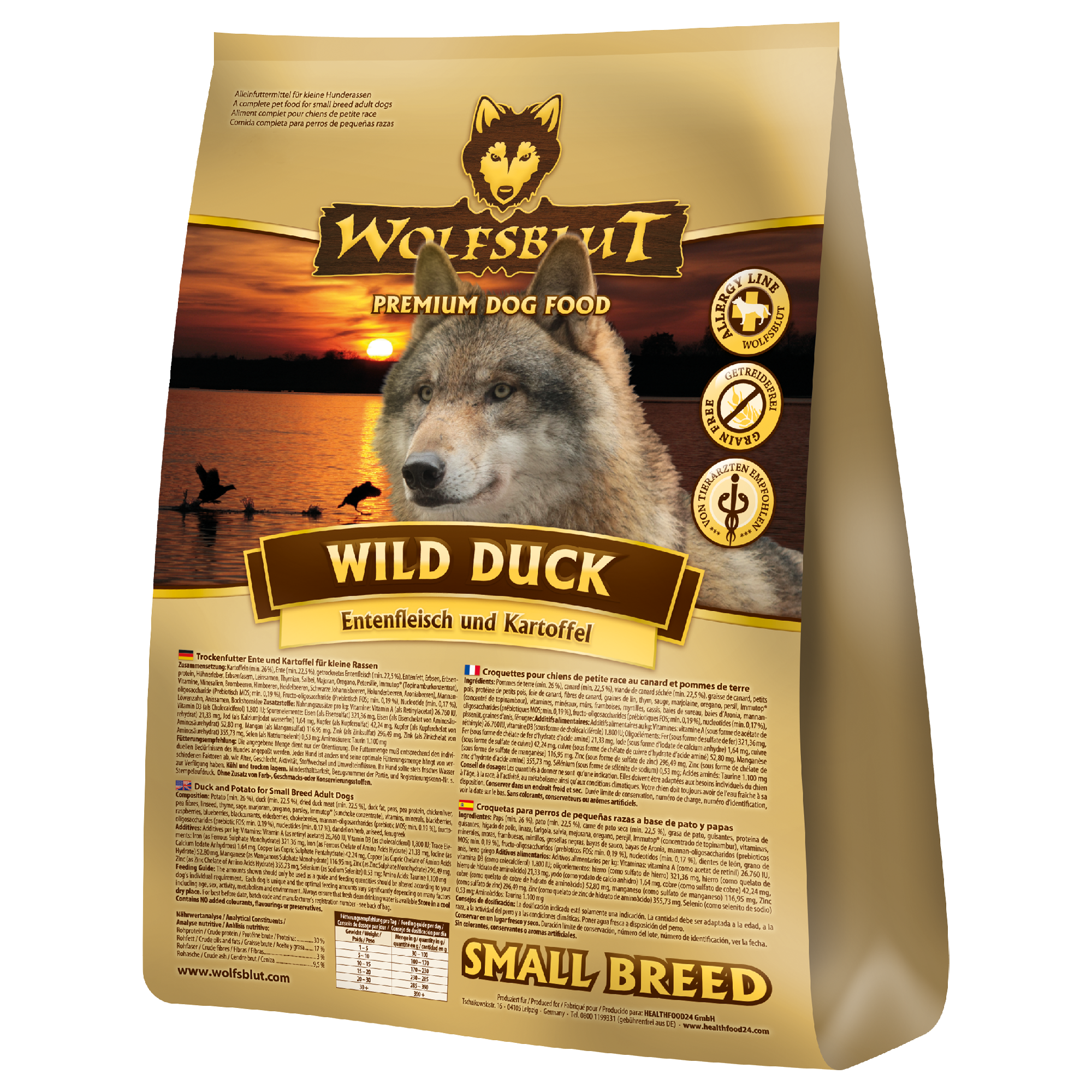 Wolfsblut Wild Duck Small Breed Ente