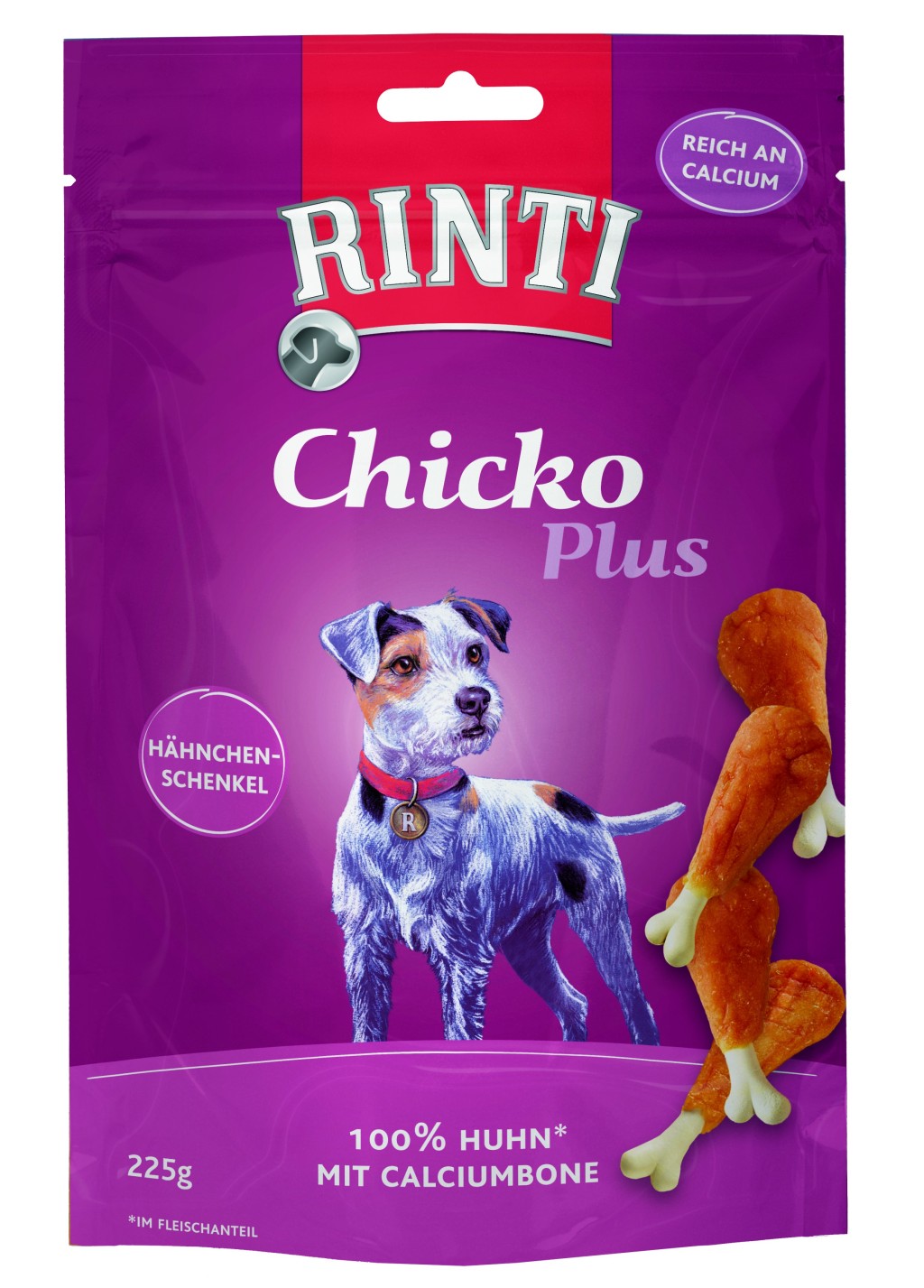 Rinti Chicko Plus Hähnchenschenkel mit Calciumbone