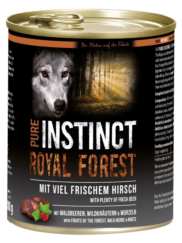 Pure Instinct Hirsch Royal Forest 800 g Dose