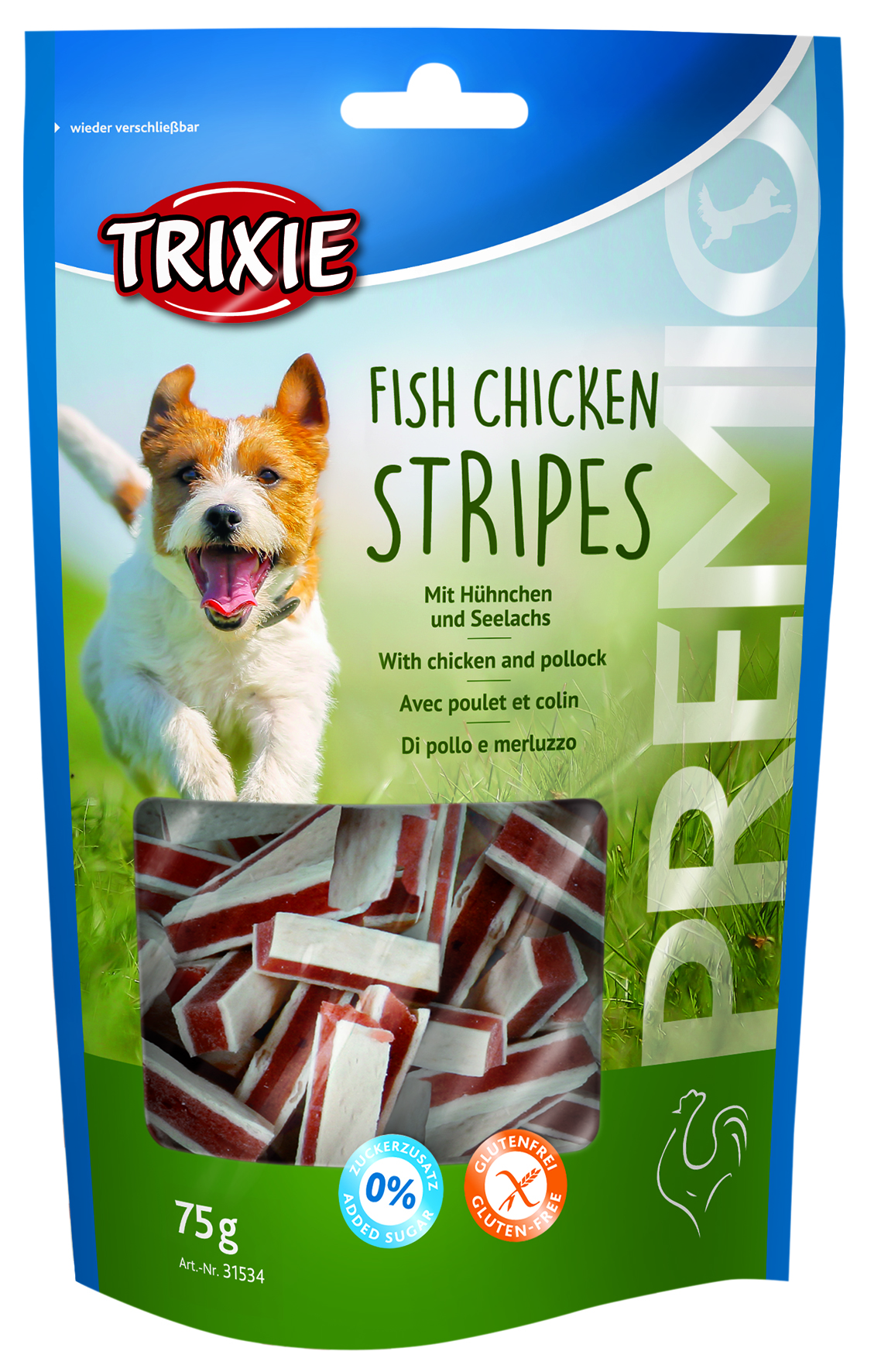 Trixie Premio Fish Chicken Stripes 75 g