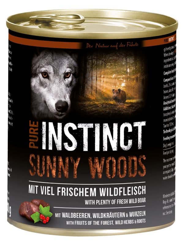 Pure Instinct Wildschwein Sunny Woods 800 g Dose