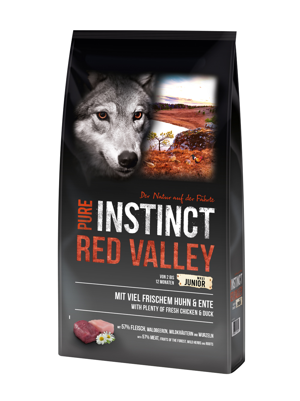 Pure Instinct Junior Maxi Huhn & Ente Red Valley 12 Kg