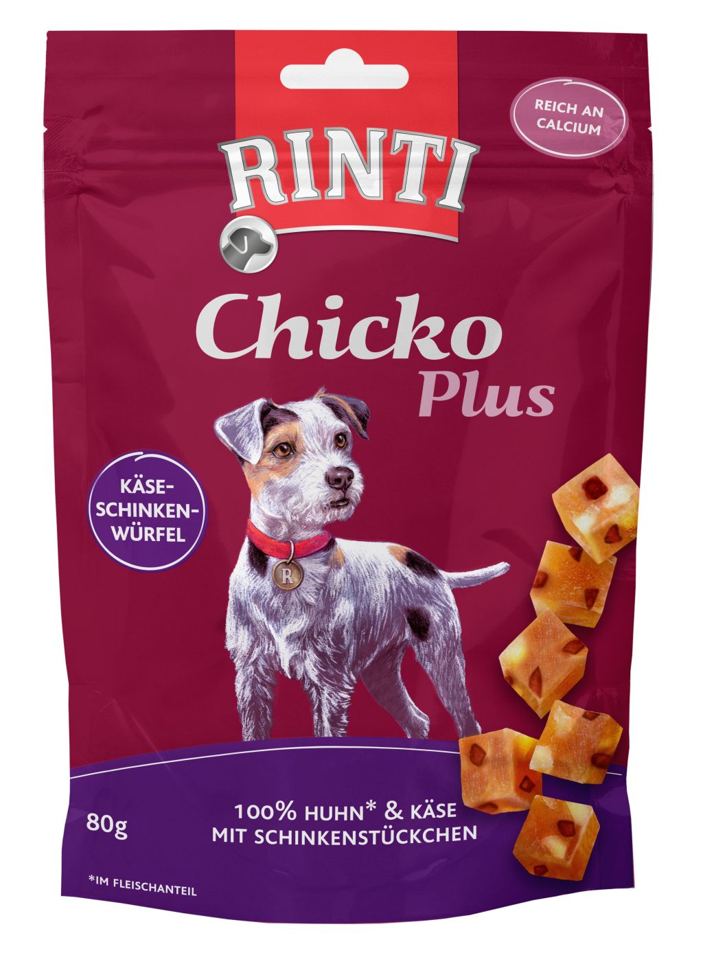 Rinti Chicko Plus Käse-Schinken 80 g