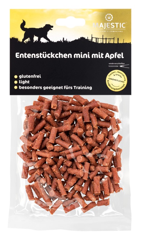 Majestic Entenstückchen mit Apfel Mini 70 g