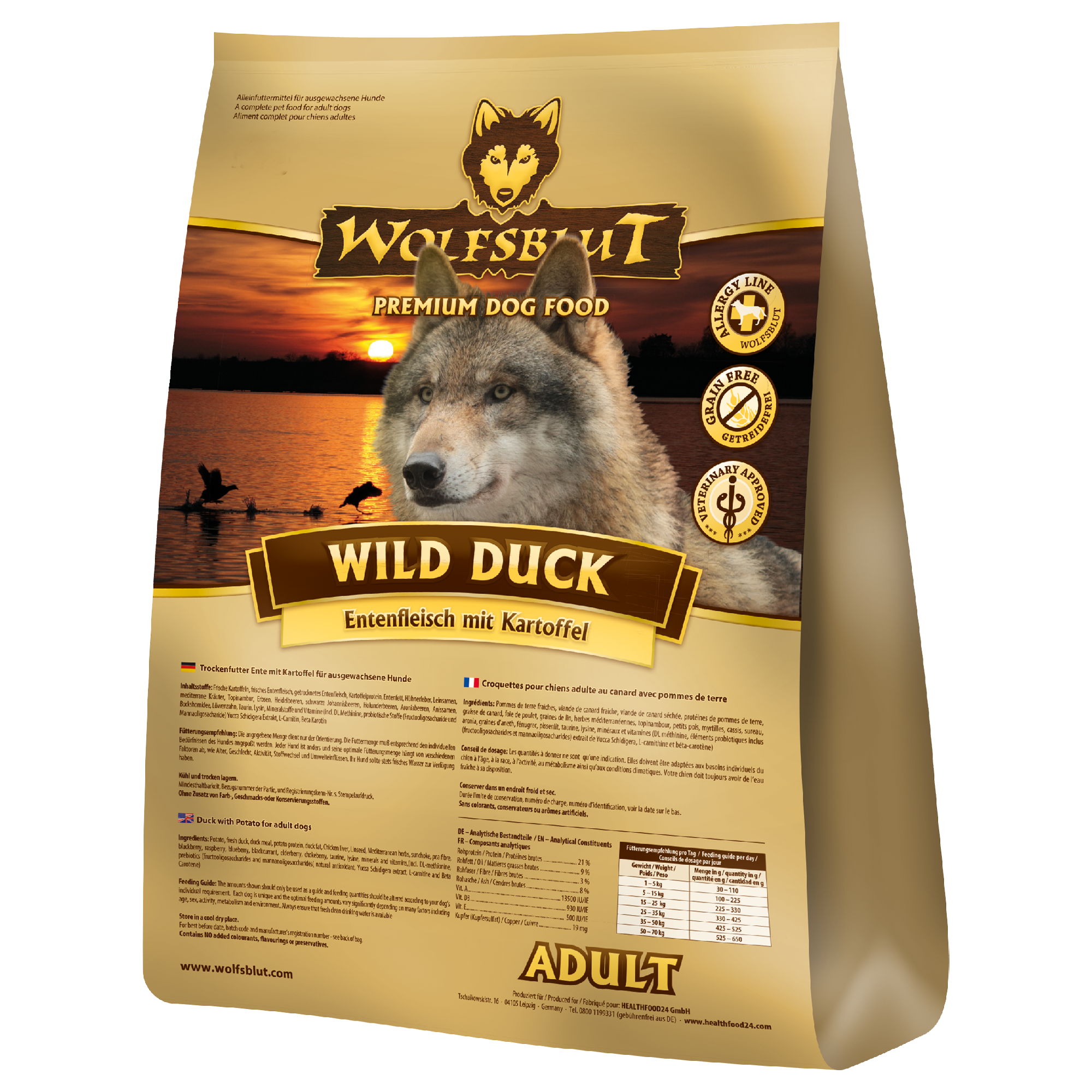 Wolfsblut Wild Duck Ente Kartoffeln