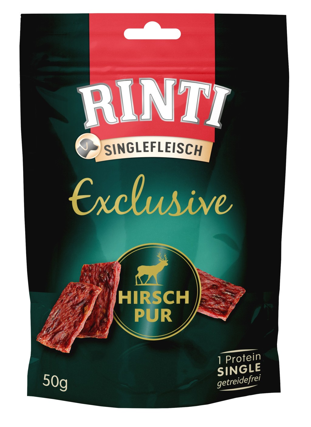 Rinti Exclusive Snack Hirsch pur 50 g