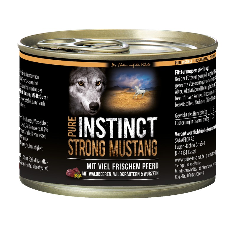 Pure Instinct Pferd Strong Mustang 200 g Dose