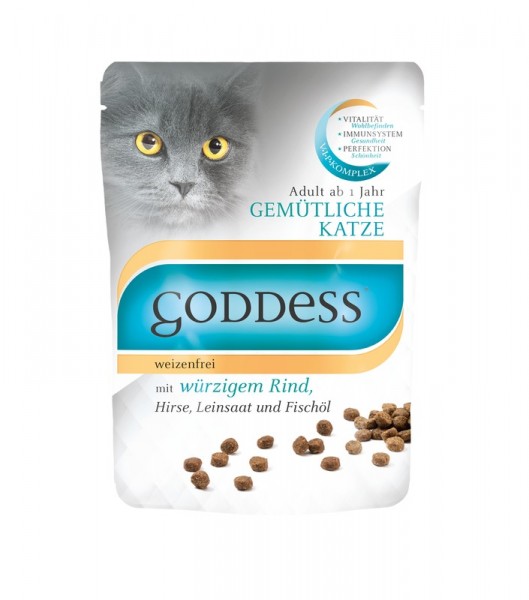 Goddess Adult Gemütliche Katze würzigem Rind 750 g