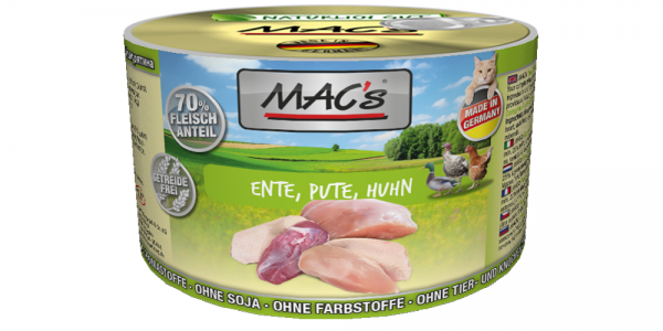 Macs Dose Ente + Pute + Huhn 200 g