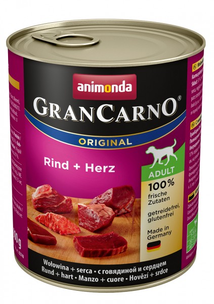 Animonda GranCarno Adult mit Rind + Herz 800 g