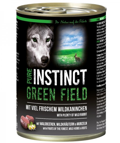 Pure Instinct Wildkaninchen Green Field 400 g Dose