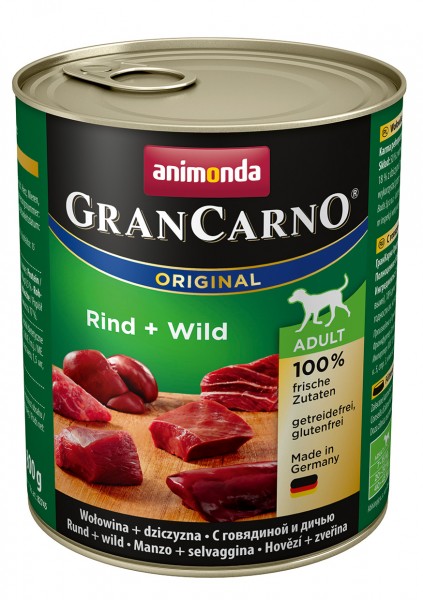Animonda GranCarno Adult mit Rind + Wild 800 g